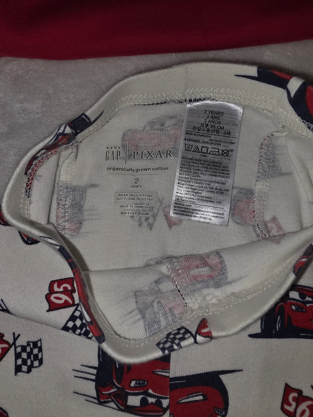 BabyGap × Disney Cars 100% Organic Cotton PJ Set